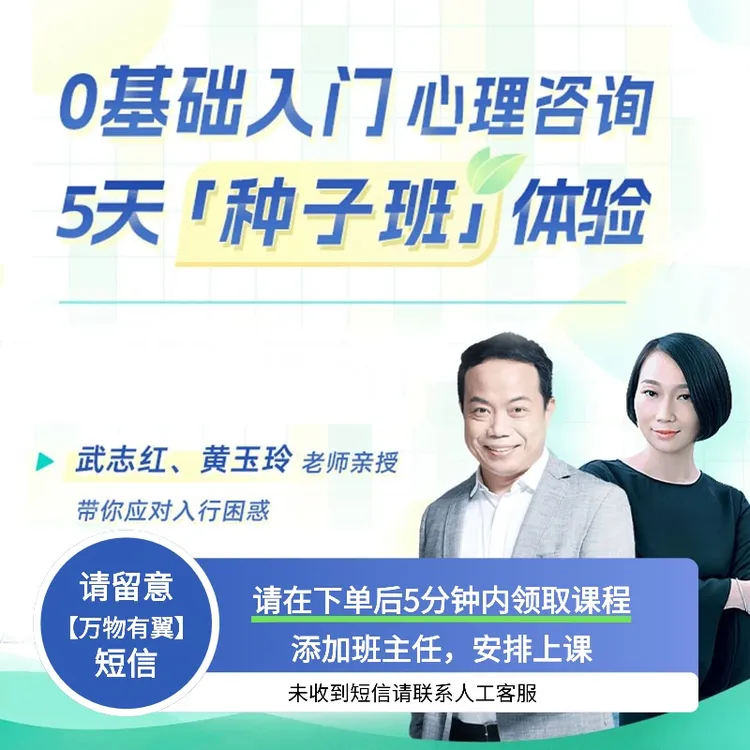 5天咨询入门体验营【11月8日开营，下单注意查看短信上课】