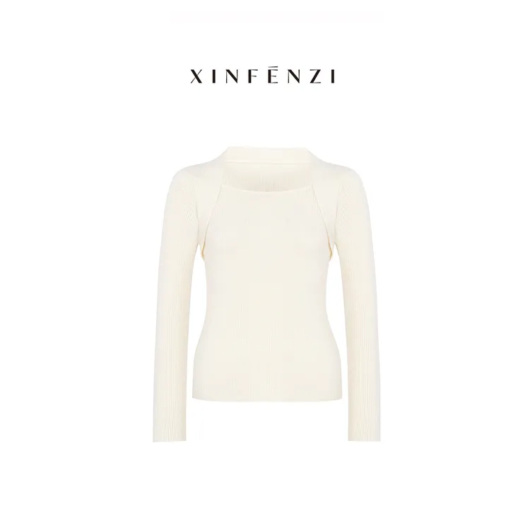 【威尼斯恋人】 XINFENZI 美丽诺半精纺羊毛加密加厚上衣 35826
