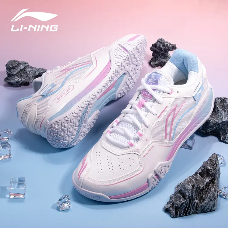 李宁羽毛球鞋贴地飞行LITE男女防滑减震透气训练运动鞋AYTQ025