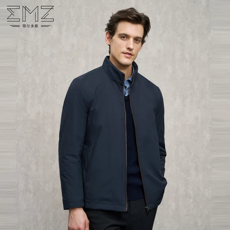 EMZ鄂尔多斯【兔毛皮内胆】25秋冬新款男士加厚保暖防寒外套上衣