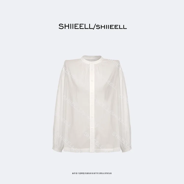 SHIIEELL【仙气薄衫】仙气棉感超薄微透宽松衬衫W0898