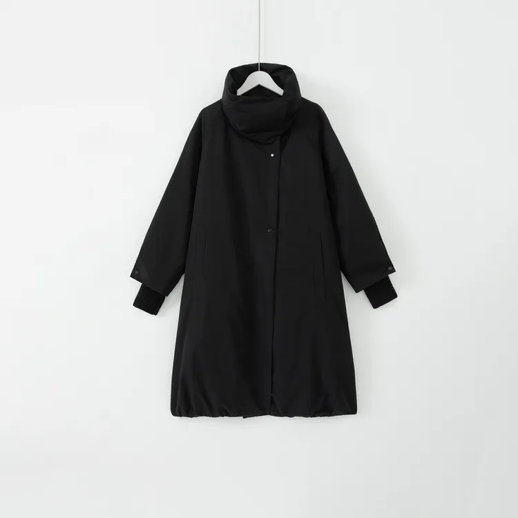 几里与麻 长款立领风衣羽绒服 衣长100胸围124 2102150