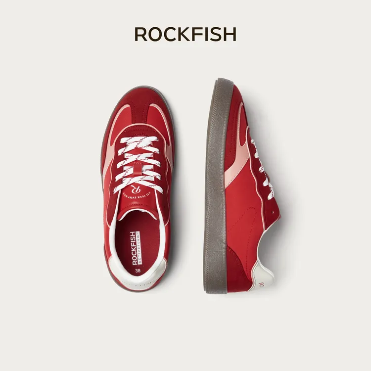 【达人专属】Rockfish英国901缤纷系列薄底德训鞋百搭复古休闲运动