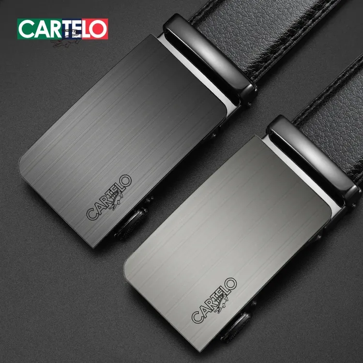 CARTELO/卡帝乐鳄鱼皮带男款自动扣高档休闲商务正品潮男士裤腰带