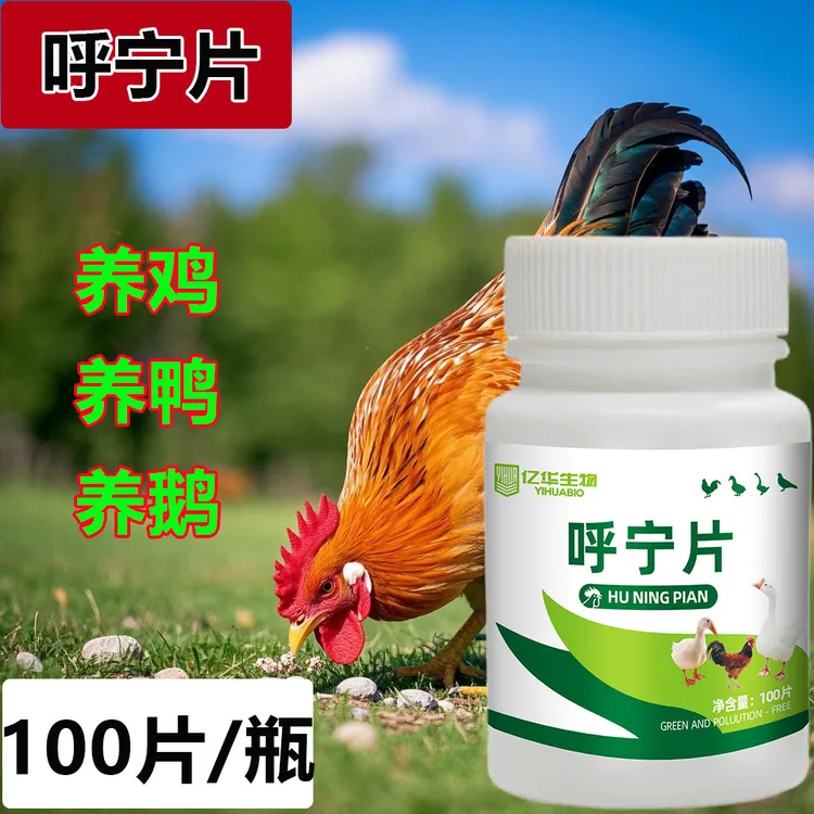 呼宁片100片 农村家禽养殖饲料添加剂