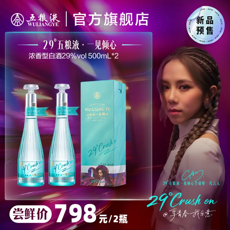 五粮液29度五粮液·一见倾心 浓香型白酒29度500mL/双瓶