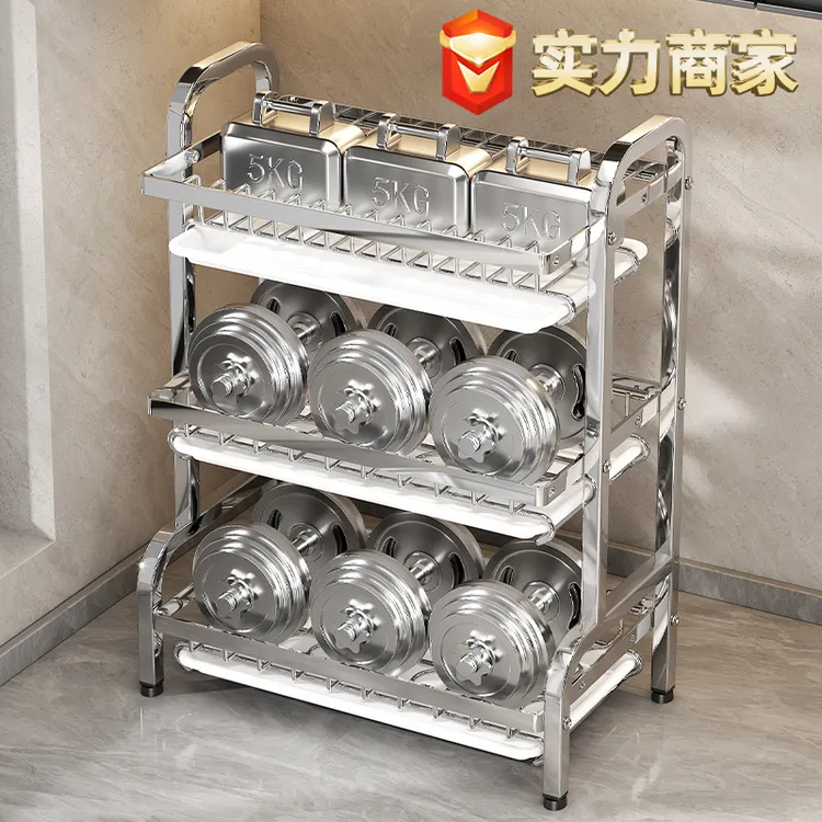 厨房置物架碗碟碗盘台面沥水架家用双层放碗架碗筷不锈钢收纳架