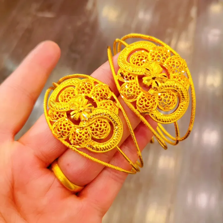 铜合金手镯 ئالتۇن نۇسخا原创设计素款时尚