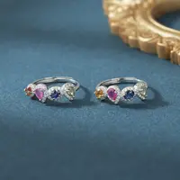 S925银镶嵌彩蓝宝戒指-多样性发其一-3×2.5mm-DS10112-25(JG)
