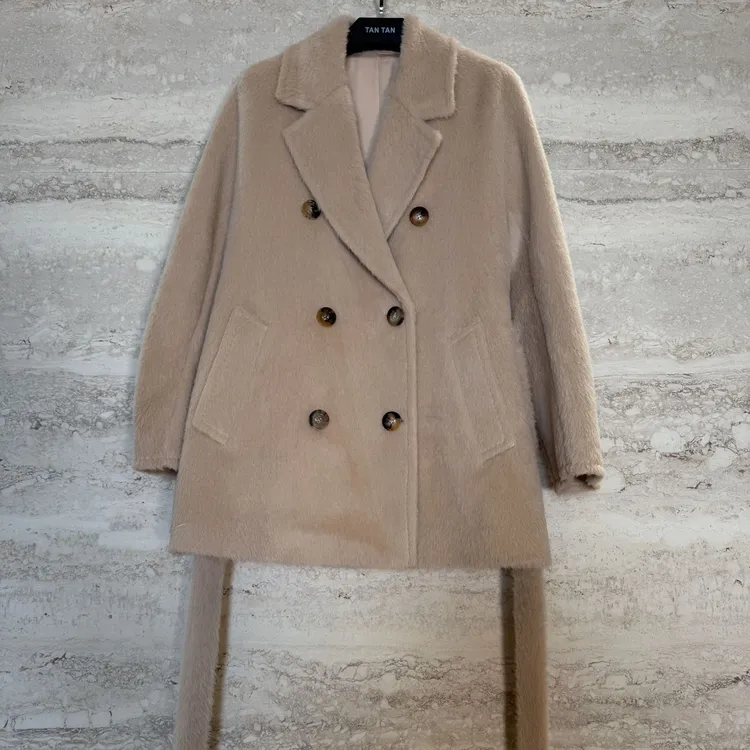 TANTAN时尚轻奢小众秋冬毛呢外套4140