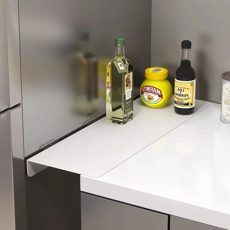 夹缝挡板免打孔缝隙遮挡板客厅台面路由器加宽延伸板置物板