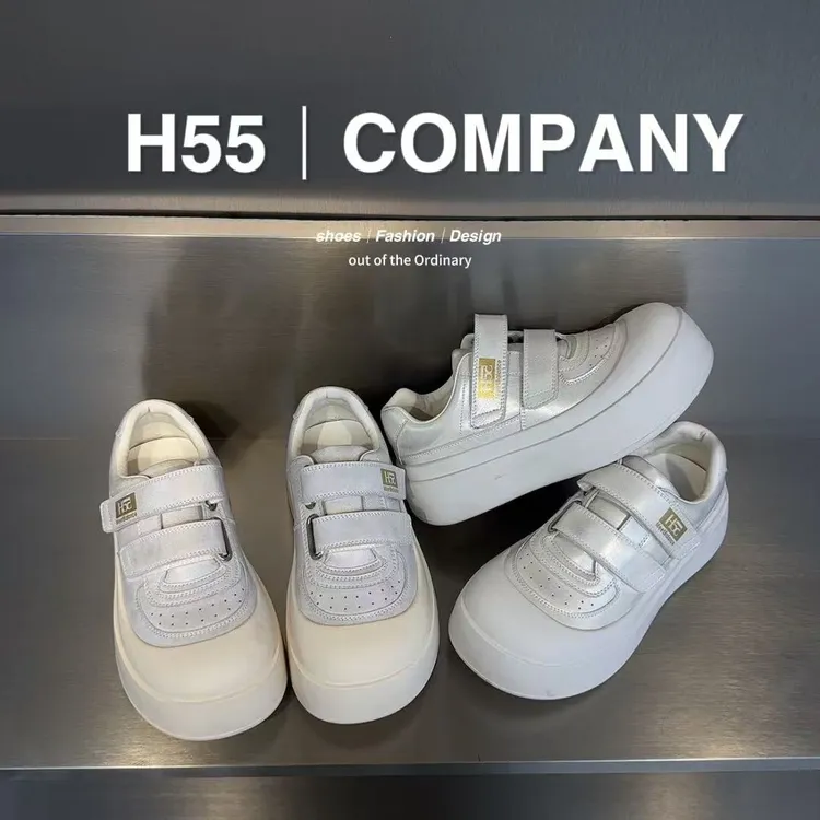 【一只璐甄选】D224-H55-25new翻糖奶酪魔术贴珠光欧包鞋18-2227