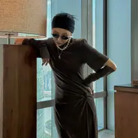 AMALIA SANDRA  复古棕设计感袖套
