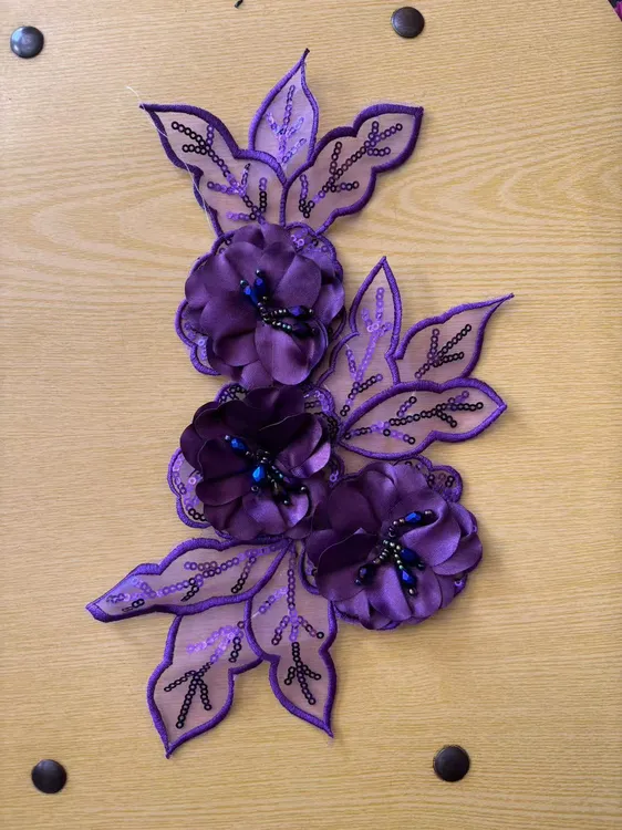 刺绣贴花领花袖口花古风服装辅料包邮可用于衣服装饰