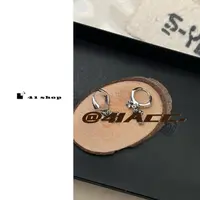 铜合金耳饰 A735 不规则AB款克克十字做旧款耳环