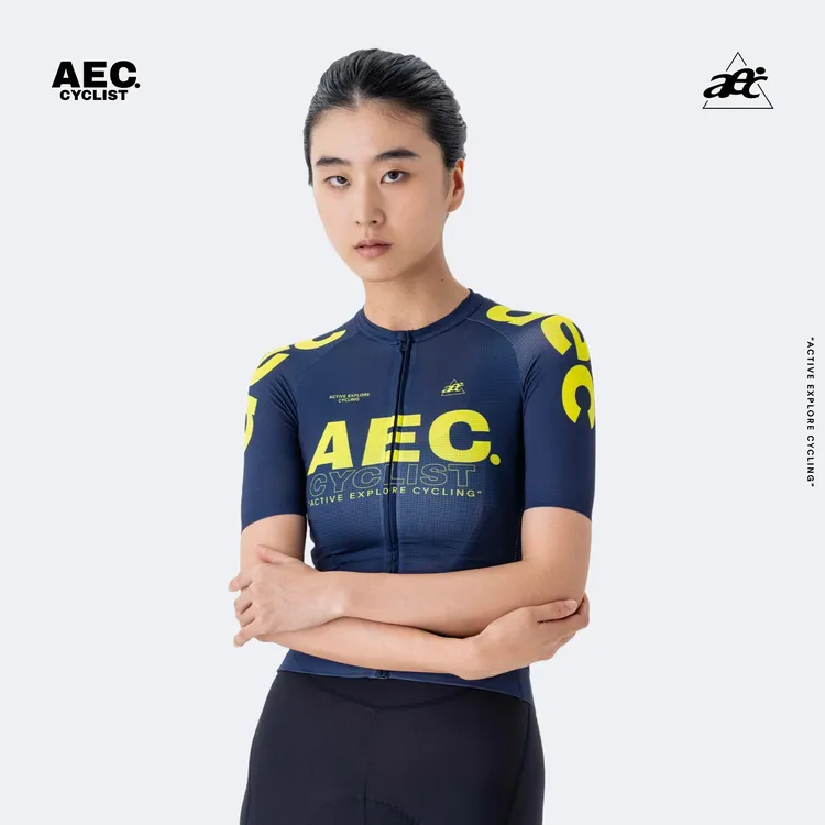 aec骑行服男女2025新款夏公路车自行车春秋专业透气速干短袖风驰