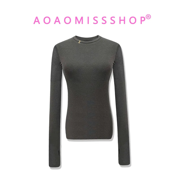 【圆领天丝羊毛】AOAOMISSSHOP鳌鳌家长袖打底衫46-3