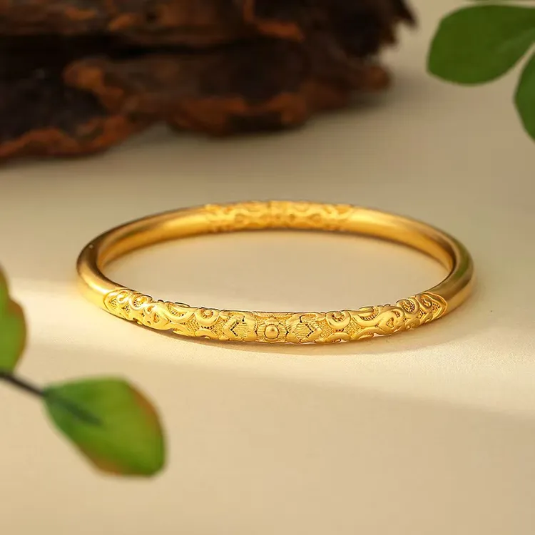 非遗古法传世紫荆花手镯百搭