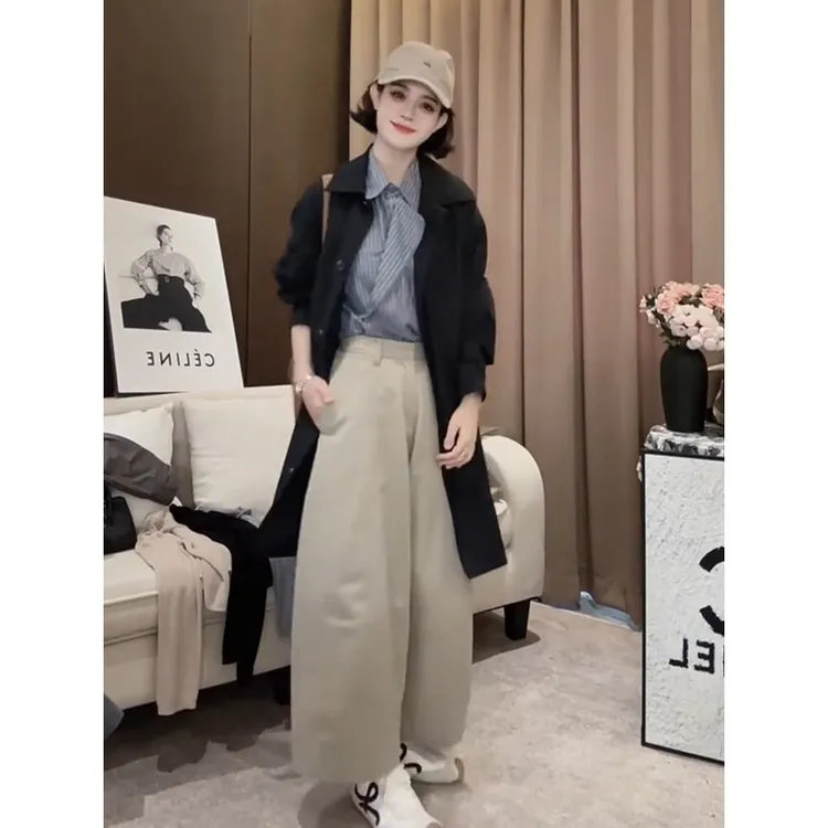 韩系时尚减龄薄款中长风衣外套女2025秋季新款洋气百搭显瘦上衣潮
