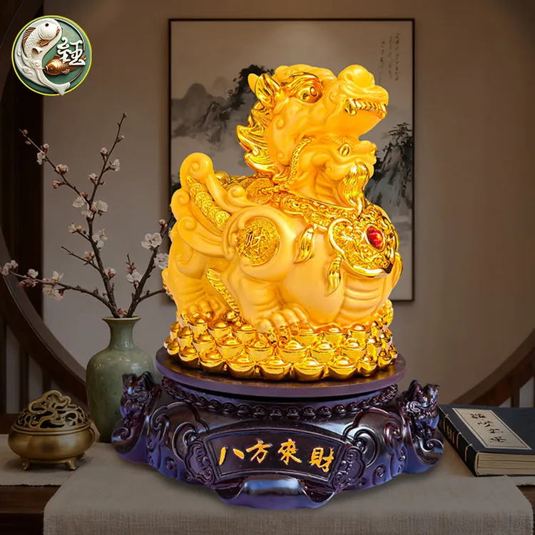 招财貔貅摆件一对霸王貔貅领导办公室高档酒柜装饰品前台开业礼品