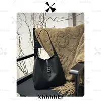 辛儿/小个子【树林家】新款立面牛皮羊皮黑色托特手袋包XB1863