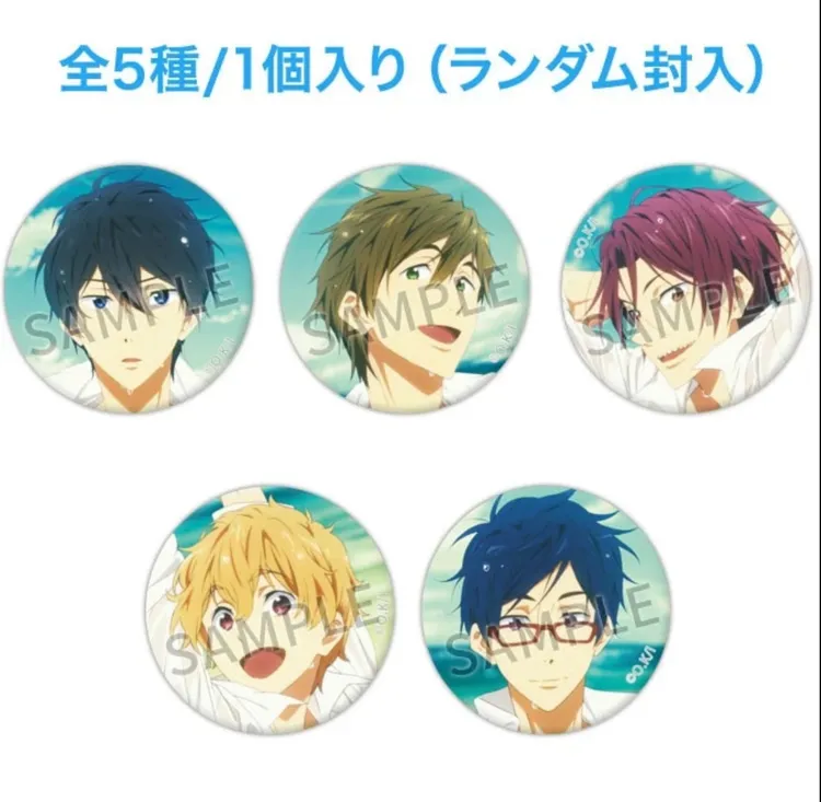 【国现】Free！男子游泳部岩美音乐会 拍立得风亚克力透卡吧唧盲抽