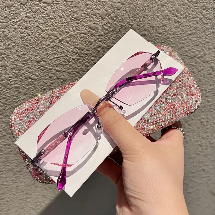 美妆女款无框高清美颜减龄中老年镜老花镜