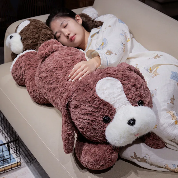 可爱边牧犬玩偶毛绒玩具趴趴狗公仔布娃娃夹腿睡觉抱枕生日礼物女