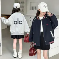 女童秋装双面穿外套2025新款洋气休闲夹克上衣儿童女孩春秋棒球服