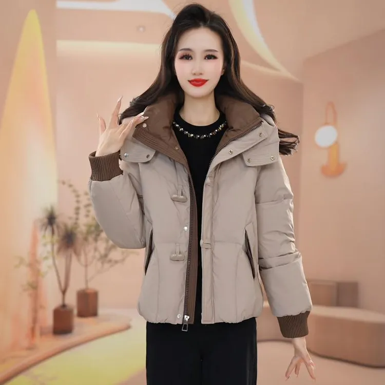 【羽绒服】2025年冬季新款气质时尚显瘦加厚保暖白鸭绒羽绒服M-3XL