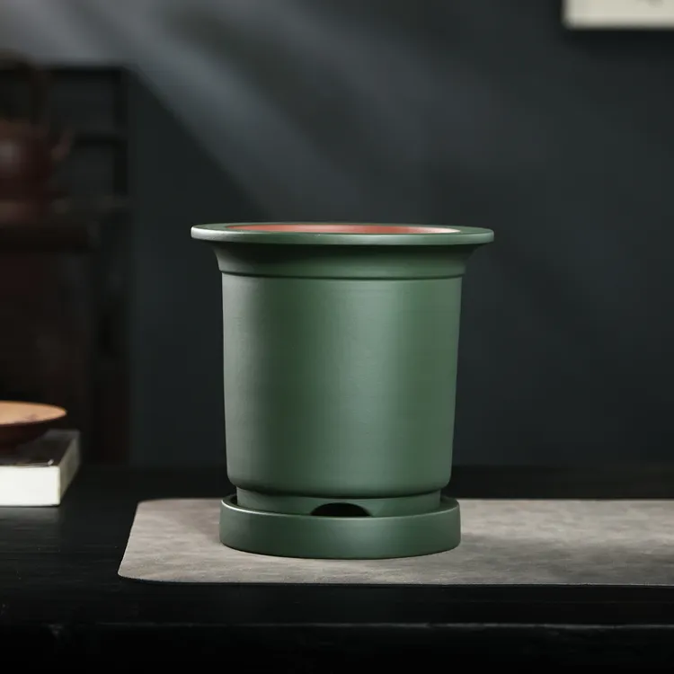 宜兴紫砂花盆蝴蝶兰君子兰春兰剑兰专用盆大口径名家款桌面绿植盆