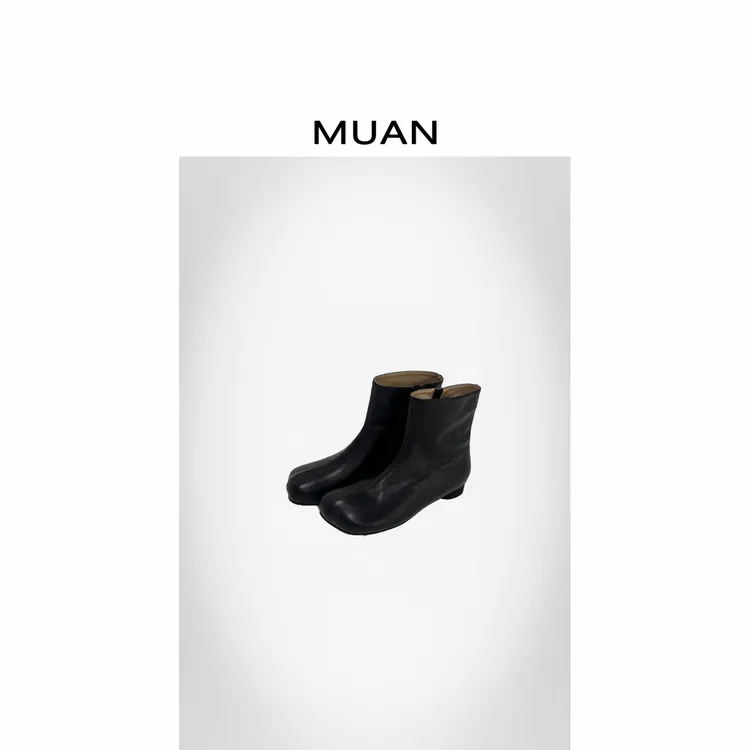 木岸MUAN:《马拉瘦瘦靴》定制小众高级简约百搭瘦瘦靴短靴女PF-508