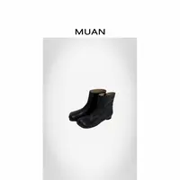 木岸MUAN：《马拉瘦瘦靴》定制小众高级简约百搭瘦瘦靴短靴女PF-508
