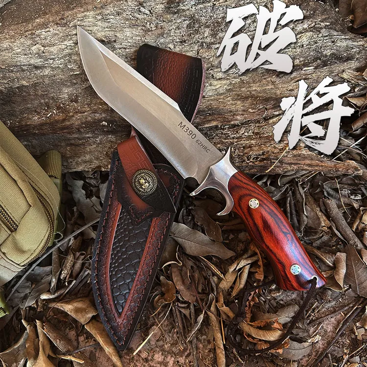 破将 新款破将粉末钢M390钢刀户外收藏刀户外直刀 2-18号 已开刃