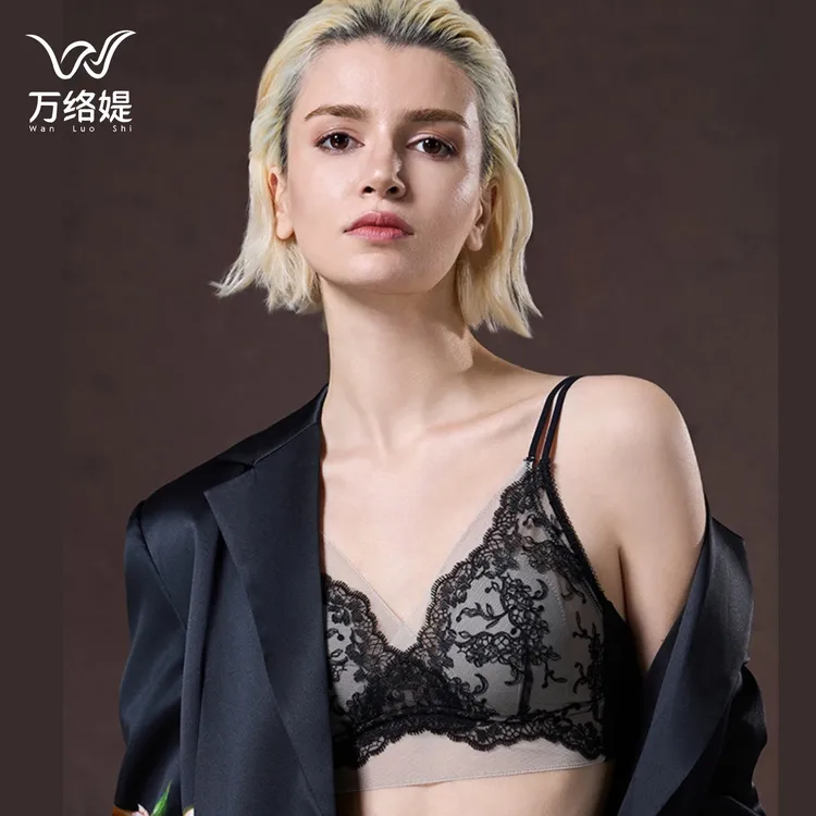 万络媞8808性感蕾丝吊带软支撑纯欲舒适透气精致大露背内衣