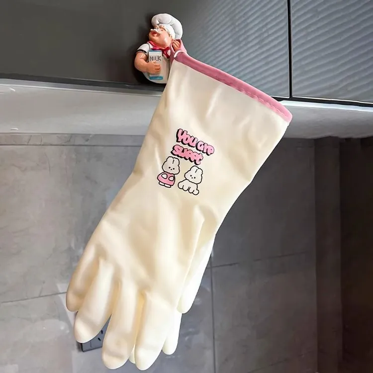 洗碗手套家务厨房耐用女加厚丁腈橡胶乳胶清洁刷碗洗衣防水胶皮HR