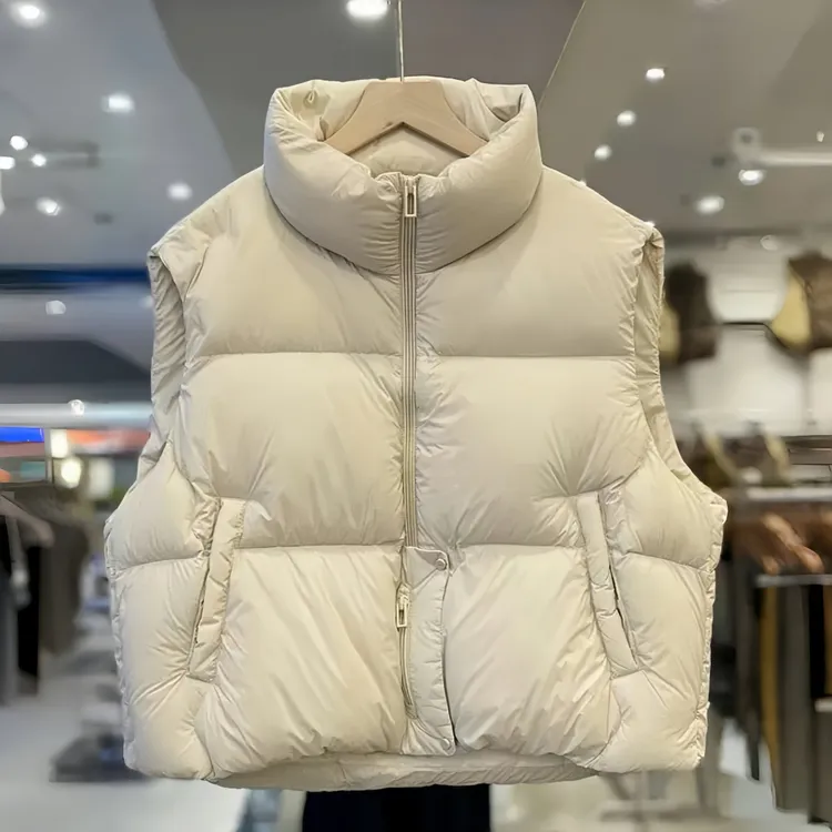 超好看减龄 胖mm大码短款棉服马甲女秋冬新款坎肩外穿马夹外套607