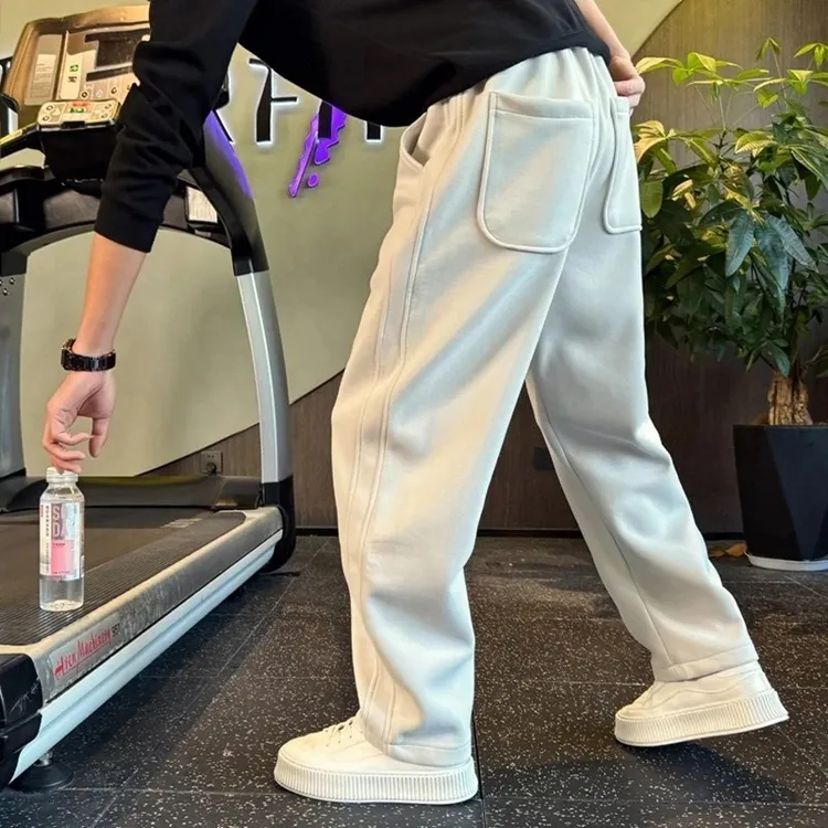 仓石一树潮牌直筒宽松卫裤男士春秋季新款高端百搭运动休闲长裤子