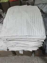 《厚广家》3楼50×70白色超软化纤绗缝枕套 发1对