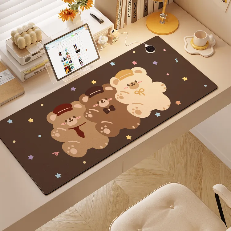 加热鼠标垫恒温防水新款办公室写字台桌面工位发热书桌学习暖桌垫