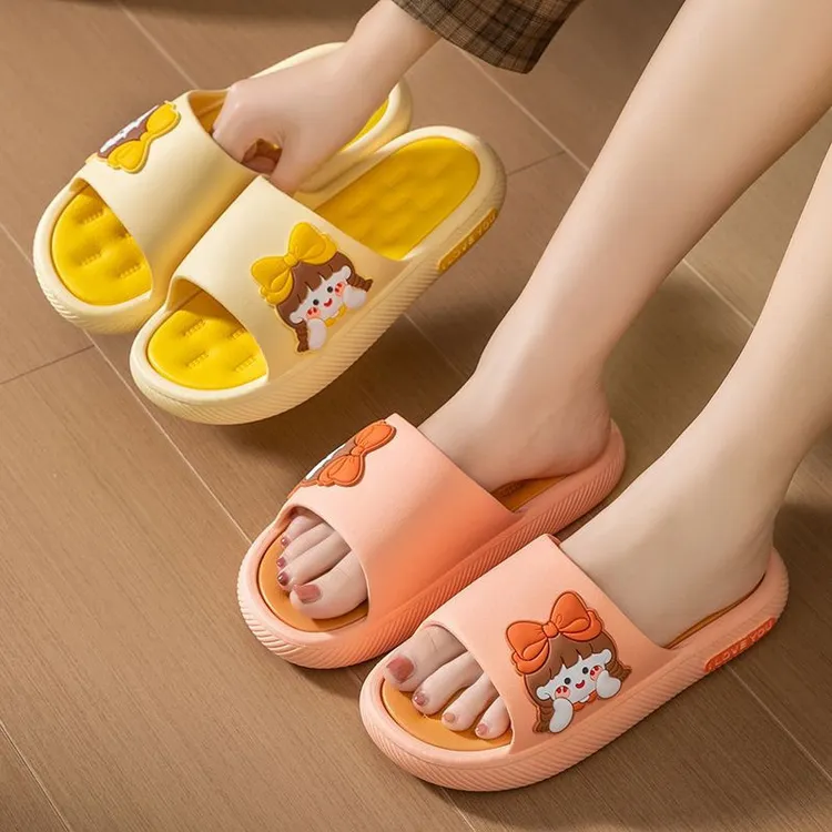 拖鞋女士夏季家居室内防滑防臭静音洗澡厚底外穿踩屎感凉拖鞋鞋子