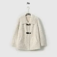 ME【名场面】TEDDY卷毛奢牌感显瘦百搭时尚保暖毛毛外套MESA4445