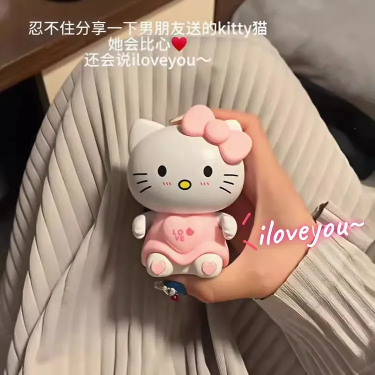 【超浪漫】礼物情人节比心KT猫会说iloveyou爱心发光玩具表白凯蒂猫