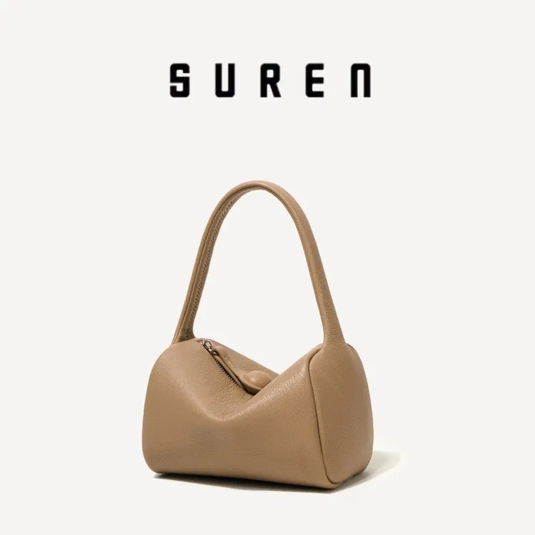 素人女士轻奢高级真皮包包通勤轻奢时尚休闲吐司包简约手提包1393