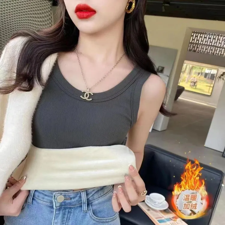 保暖吊带加厚背心女内搭大码修身百搭打底衫上衣