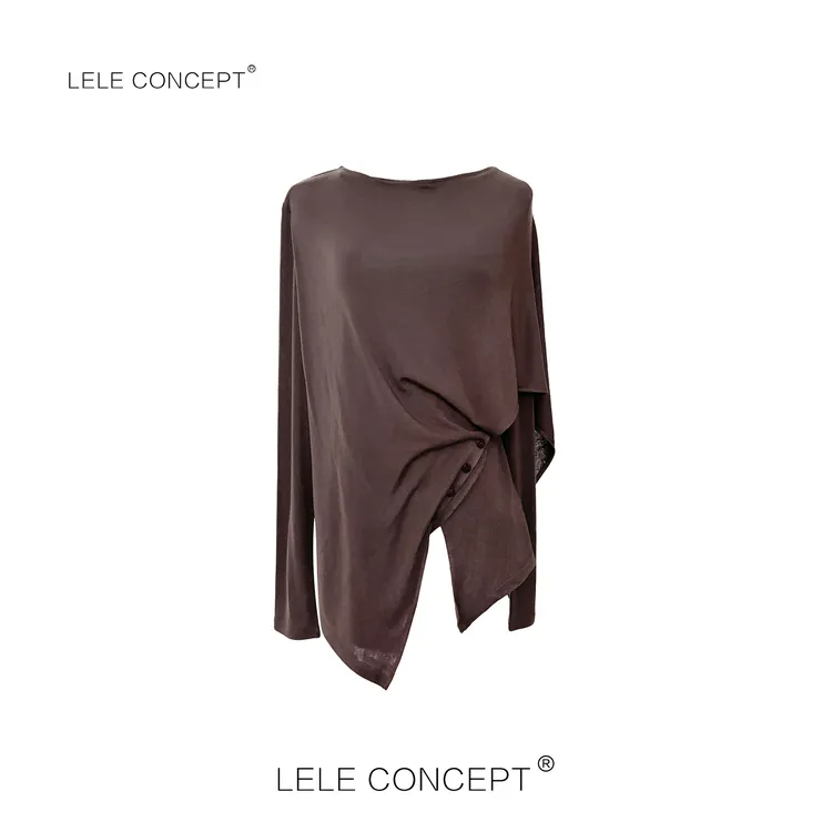 LELE CONCEPT丨「丽」都市时髦设计师款造型领小衫FS25C0004W