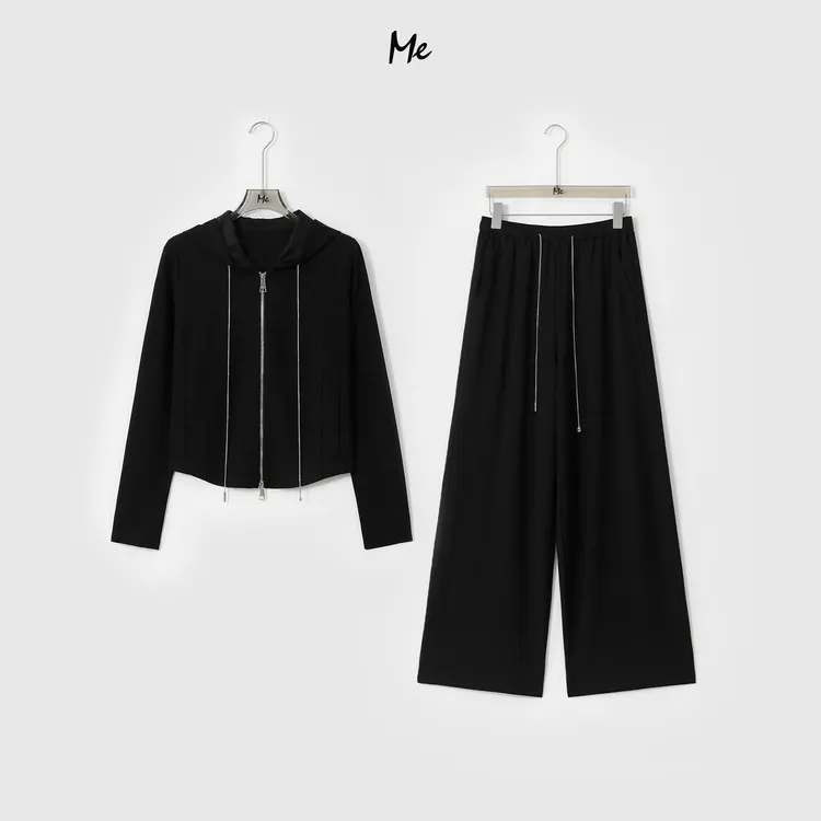 ME【LL懒人遛弯套装】天丝混纺超柔修身肯豆风显瘦百搭套装MESA0153