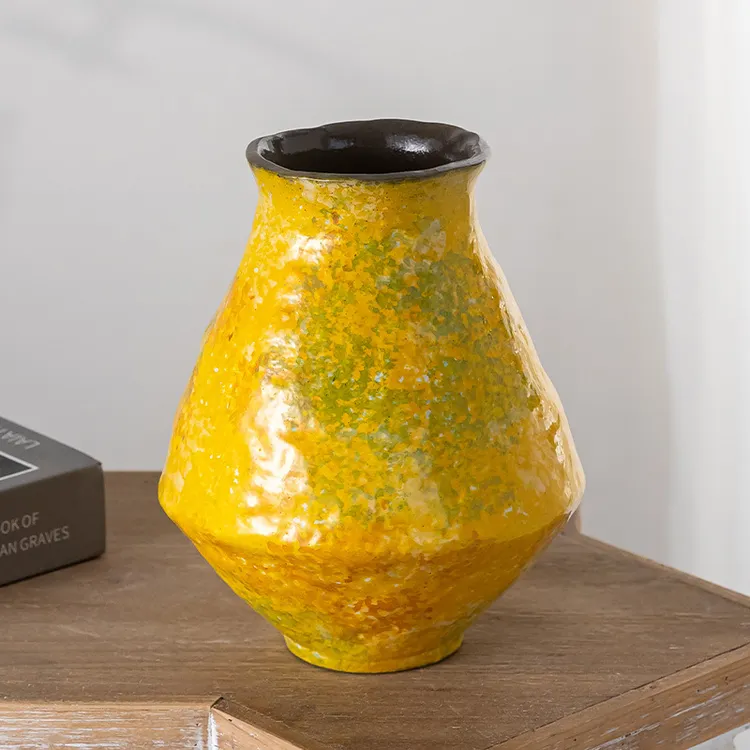 H景德镇手工花瓶花器家居茶室简约高档简约风摆件客厅绿植插花