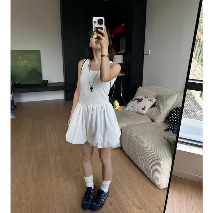 Our2【背心蓬蓬裙】法式小众气质蓬蓬连衣裤裙【X5447】
