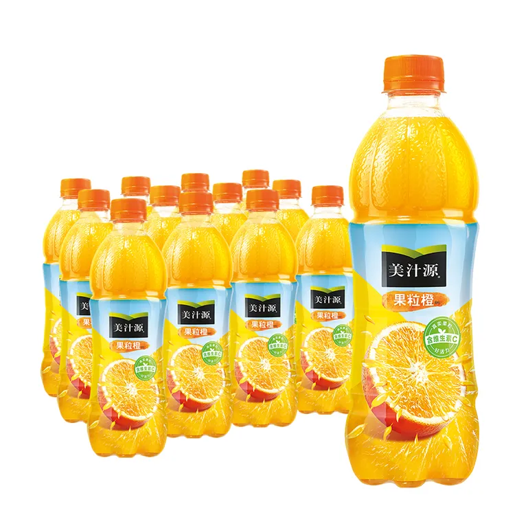 美汁源果粒橙450ML*12瓶果味果汁饮料整箱件童年经典回忆夏日即饮